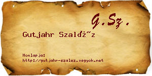 Gutjahr Szaléz névjegykártya